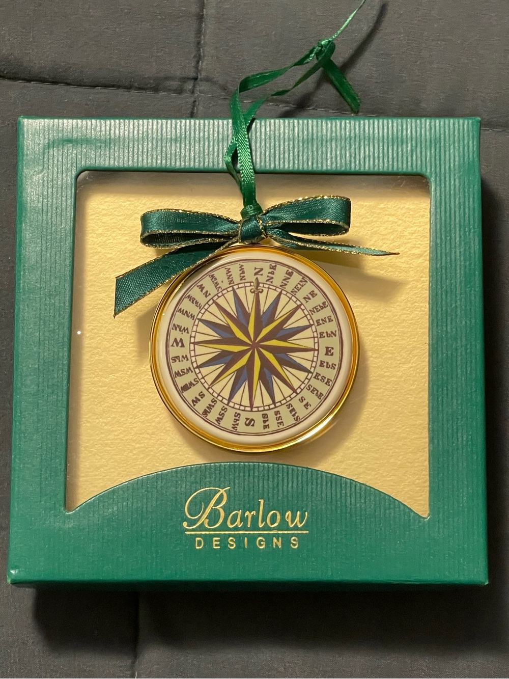 Barlow Designs Compass Themed
Decorative Metal Ornament 🧭